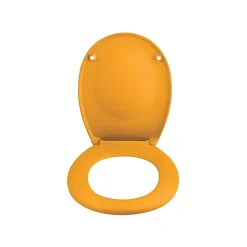 Spirella Abattant wc Thermo dur avec frein de chute NEELA Safran mat Charnières ABS Chromé