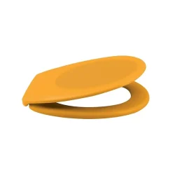 Spirella Abattant wc Thermo dur avec frein de chute NEELA Safran mat Charnières ABS Chromé