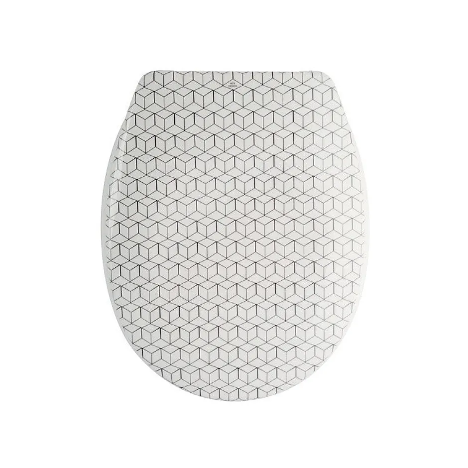 MSV Abattant wc Thermo Dur MOZAIK Beige Charnières PS
