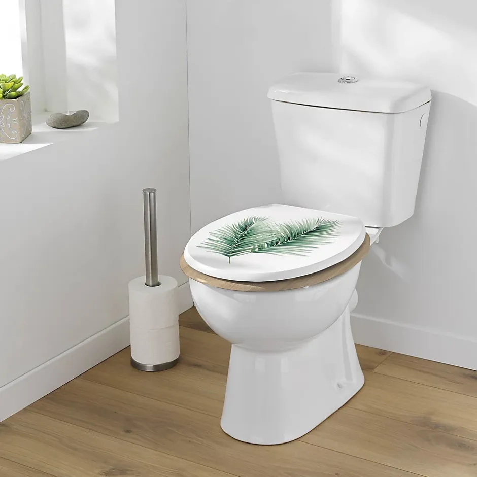 Douceur D'Intérieur Abattant WC Varadero - Blanc et vert* Abattant Wc