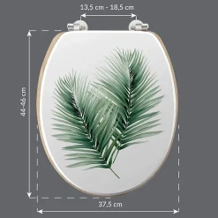 Douceur D'Intérieur Abattant WC Varadero - Blanc et vert* Abattant Wc
