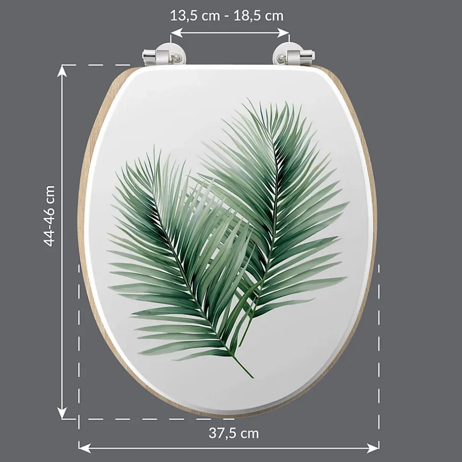 Douceur D'Intérieur Abattant WC Varadero - Blanc et vert* Abattant Wc