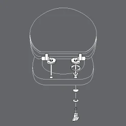 Douceur D'Intérieur Abattant WC Varadero - Blanc et vert* Abattant Wc