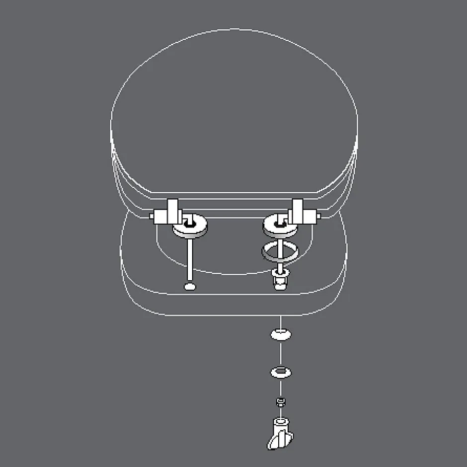 Douceur D'Intérieur Abattant WC Varadero - Blanc et vert* Abattant Wc