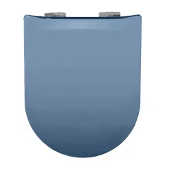 Olfa Abattant wood slim déclipsable uni (36.5x48 cm - Bleu azur)* Abattant Wc
