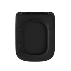 Balneo Abbatant WC frein de chute duroplast noir, kit de montage - Luga