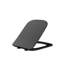Balneo Abbatant WC frein de chute duroplast noir, kit de montage - Luga