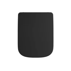 Balneo Abbatant WC frein de chute duroplast noir, kit de montage - Luga