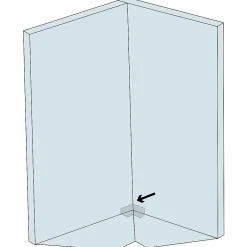 U-tile Accessoire douche à l'italienne - coins d'étancheité* Porte De Douche
