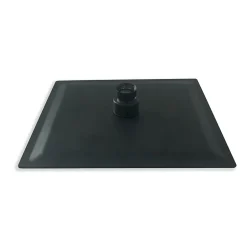 AICA Sanitaire AICA colonne de douche thermostatique avec pomme de tête, douchette et flexible,noir mat* Colonne De Douche Thermostatique