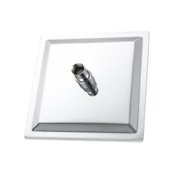 AICA Sanitaire AICA colonne de douche thermostatique avec pomme de tête, douchette et flexible,effet chromé,Carré