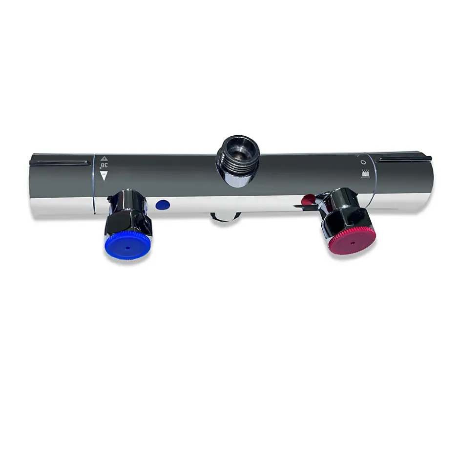 AICA Sanitaire AICA Colonne de douche thermostatique, Acier inoxydable Pomme 200mm+Douchette 3 jets, Chromé