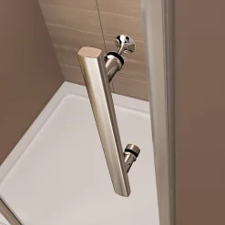 AICA Sanitaire Aica Paroi De Douche Pivotante 100x185cm En 6mm Verre Sécurité Anticalcaire, Installation En Niche* Porte De Douche
