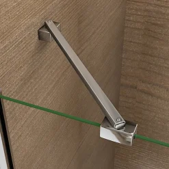 AICA Sanitaire Aica Paroi De Douche Pivotante 100x185cm En 6mm Verre Sécurité Anticalcaire, Installation En Niche* Porte De Douche