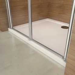 AICA Sanitaire Aica Porte De Douche Battante 75x187cm Porte De Douche Installation En Niche Ouverte Vers L'intérieur Ou L'extérieur