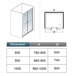 AICA Sanitaire Aica Porte De Douche Battante Noir Mat 90x200cm En 8mm Verre Anticalcaire* Porte De Douche