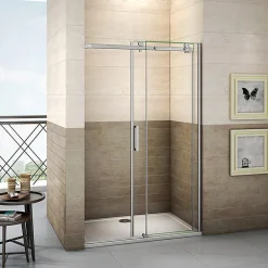 AICA Sanitaire Aica Porte De Douche Coulissante 120x195cm En 8mm Verre Anticalcaire