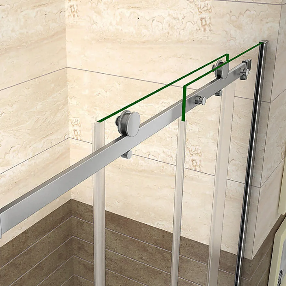 AICA Sanitaire Aica Porte De Douche Coulissante 160x195cm En 8mm Verre Anticalcaire