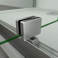 AICA Sanitaire Aica Porte De Douche 80x185 Cm Porte Pivotante Installation En Niche Verre Securit