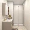 AICA Sanitaire AICA porte de douche 100x185cm 6mm verre clair trempé sécurit* Porte De Douche