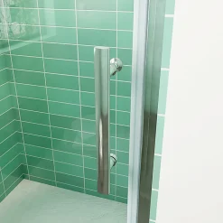 AICA Sanitaire Aica Porte De Douche 80x180cm Porte De Douche Pivotante En Niche 6mm Verre Anticalcaire Porte De Douche Hauteur 180 Cm* Porte De Douche