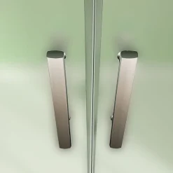 AICA Sanitaire Aica Porte De Douche 120x185cm Porte Battante Verre Satiné Et Anticalcaire Porte Battante En Niche* Porte De Douche