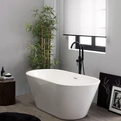 Kiamami Valentina Allegra Baignoire Autoportante Ovale 150 Cm En Acrylique* Baignoire Îlot