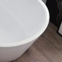 Kiamami Valentina Allegra Baignoire Autoportante Ovale 150 Cm En Acrylique* Baignoire Îlot