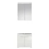 Trend Team AMANDA - Ensemble salle de bain 2 pièces. mélaminé Blanc Brillant L - H - P : 60 - 190 - 34 cm