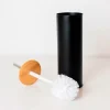 Amig - Brosse toilette NATURLINE - 95 x 380 mm - Acier / Bambou - Noir* Chasse D'Eau