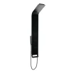 Anima Colonne de douche murale en aluminium avec mitigeur 4 fonctions, cascade et jets massants, noir (ALUSHOWERC)* Colonne De Douche Hydromassante