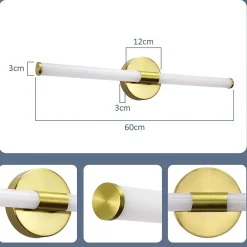 Nettlife Applique murale de salle de bain à LED 8W, lampe de salle de bain, applique murale 4000K IP44