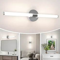 Nettlife Applique murale de salle de bain LED - 8W 60CM 4000K IP44* Miroir Lumineux