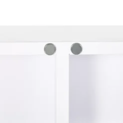 kleankin Armoire à pharmacie murale verrouillable 2 portes 6 étagères 6 compartiments dim. 55 x 18 x 60 cm acier blanc