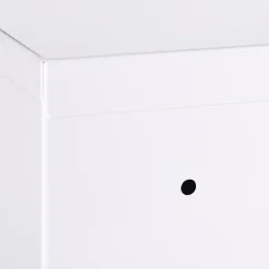 Homcom Armoire à pharmacie verrouillable 3 niv. 2 clés logo croix acier blanc* Armoire De Toilette