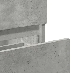 Vidaxl Armoire de bain avec miroir gris béton bois d'ingénierie