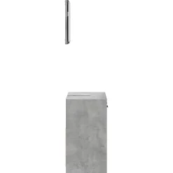 Vidaxl Armoire de bain avec miroir gris béton bois d'ingénierie* Meuble Wc