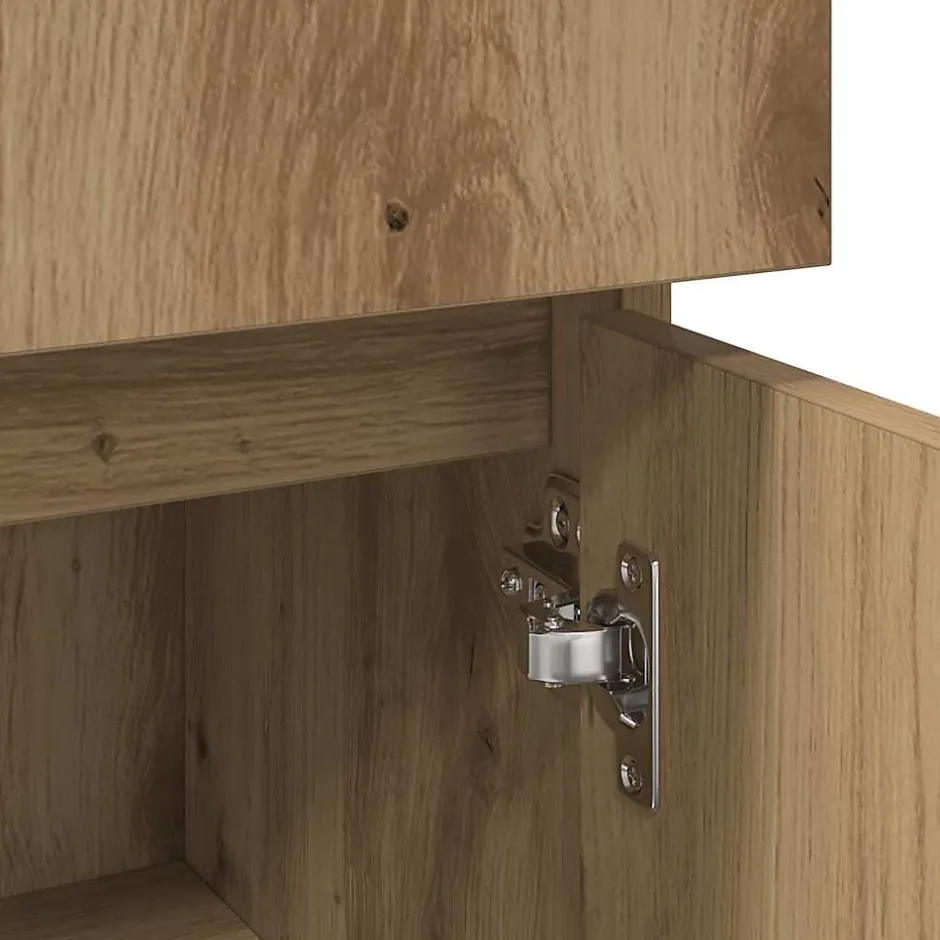 Vidaxl Armoire de bain chêne artisanal 30x30x95 cm bois d'ingénierie* Meuble Wc