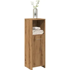 Vidaxl Armoire de bain chêne artisanal 30x30x95 cm bois d'ingénierie* Meuble Wc
