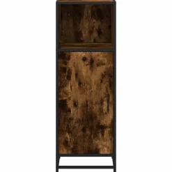 Vidaxl Armoire de bain chêne fumé 35x37,5x100cm bois d'ingénierie