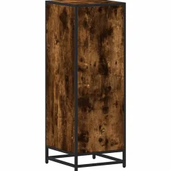 Vidaxl Armoire de bain chêne fumé 35x37,5x100cm bois d'ingénierie
