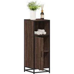 Vidaxl Armoire de bain chêne marron 35x37,5x100 cm bois d'ingénierie* Meuble Wc