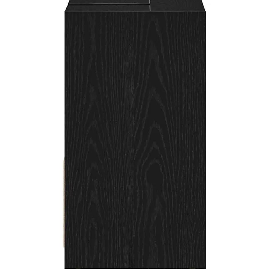 Vidaxl Armoire de bain chêne noir 60x33x60 cm bois d'ingénierie