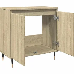 Vidaxl Armoire de bain chêne sonoma 58x33x60 cm bois d'ingénierie* Meuble Wc