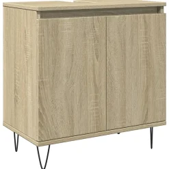 Vidaxl Armoire de bain chêne sonoma 58x33x60 cm bois d'ingénierie* Meuble Wc
