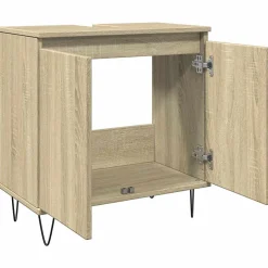 Vidaxl Armoire de bain chêne sonoma 58x33x60 cm bois d'ingénierie* Meuble Wc