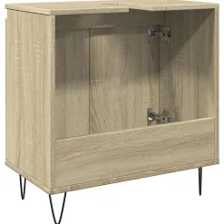 Vidaxl Armoire de bain chêne sonoma 58x33x60 cm bois d'ingénierie* Meuble Wc