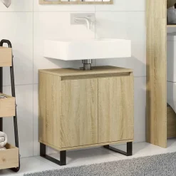 Vidaxl Armoire de bain chêne sonoma 58x33x60 cm bois d'ingénierie