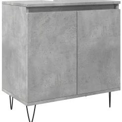 Vidaxl Armoire de bain gris béton 58x33x60 cm bois d'ingénierie