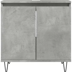 Vidaxl Armoire de bain gris béton 58x33x60 cm bois d'ingénierie